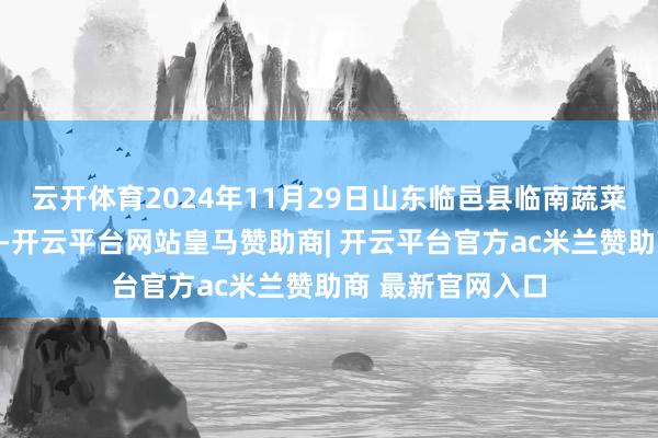 云开体育2024年11月29日山东临邑县临南蔬菜大商场价钱行情-开云平台网站皇马赞助商| 开云平台官方ac米兰赞助商 最新官网入口